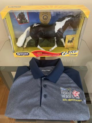 Breyerfest 2019 Exc/signed Horse Oliver W/ Attendance Ticket & Festival Polo (m)