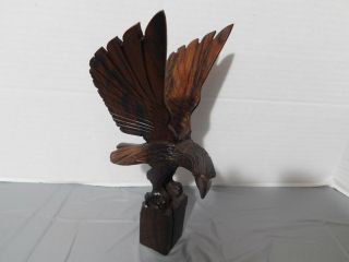 Bald Eagle Flying.  Hand Carved From (Sono) Iron Wood With Details - 2. 2