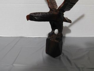 Bald Eagle Flying.  Hand Carved From (Sono) Iron Wood With Details - 2. 5