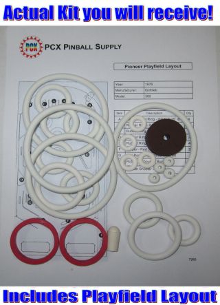 1976 Gottlieb Pioneer Pinball Machine Rubber Ring Kit