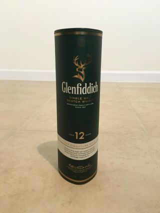 Glenfiddich 12 Single Malt (cardboard Box And Tin For 750ml Bottle)