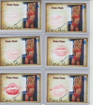 Piper Perri Adult Film Star Signed & Kissed Trading Card 3a Arch Angel Hard X