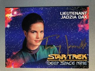 Terry Farrell Hand Signed Sports Card Star Trek Ds9 Jadzia Dax