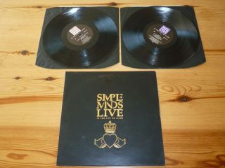 Simple Minds - Live In The City Of Light Double Vinyl Lp Record,  Inner Booklet