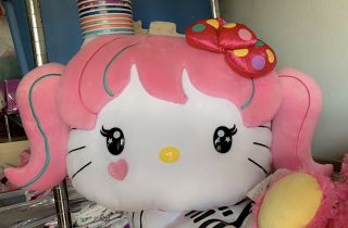 Nwt Hello Kitty 2013 Japanimation Plush Htf Rare Face Pillow Pink