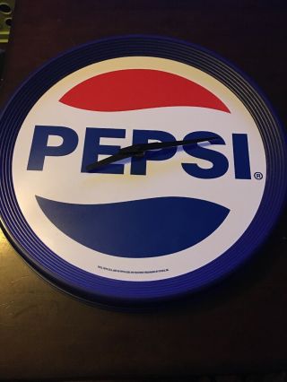 Pepsi Wall Clock Plastic No Glass