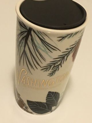 2017 Starbucks Washington The Evergreen State Ceramic Travel Mug Limited Edition