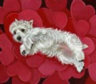 Westie Queen Of Hearts House Flag Usa Rescue