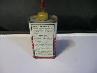 Vintage Phillips 66 Oil Can Handy oiler 4 oz 3