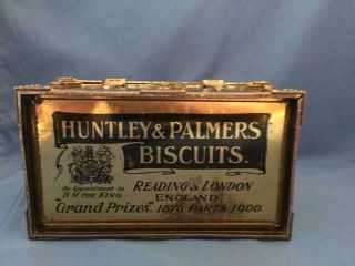 Huntley & Palmers Iron Chest Biscuit Tin,  1907, 8
