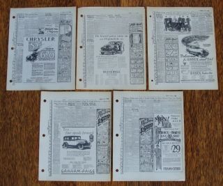 5 - The Pep Boys Manny Moe & Jack 1927 - 1928 Advertising Proofs