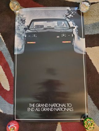 Very Rare 1987 Buick Grand National Gnx Dealer Poster Picture 16x26 Sh