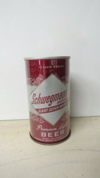 Schwegmann Brothers Premium Light Beer Pull Tab Beer Can.  Cumberland,  Md.