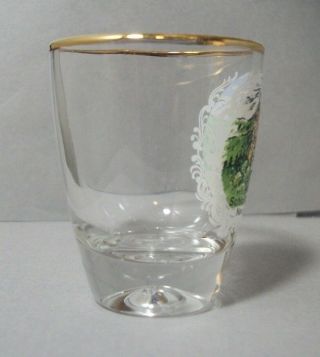 Souvenir Shotglass from Schloss Neuschwanstein in Germany with Gold Rim 3