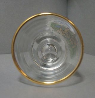 Souvenir Shotglass from Schloss Neuschwanstein in Germany with Gold Rim 4