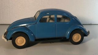 Vintage Tonka Blue Volkswagen Vw Beetle Bug Car 52680 (t)