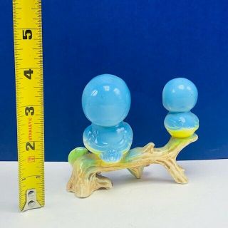 Bluebird figurine decor vtg sculpture blue bird porcelain mothers day baby japan 2