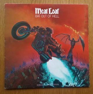 Meat Loaf Bat Out Of Hell 1977 Uk Vinyl Lp 1st Pressing A3 / B2 Orange