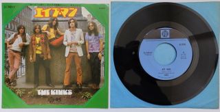 The Kinks - Ape Man / Rats - Rare Early Japanese 7 " Vinyl - Great Picture