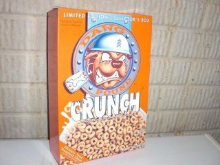 Vintage 1999 Cleveland Browns Dawg Pound Crunch Cereal Box
