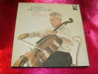 J.  S.  Bach The Cello Suites - Paul Tortelier - 3lp Box N.  Mint/n.  Mint/sls 798/3/uk