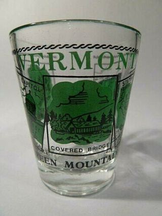 Vermont Scenery Green Classic Design Shot Glass Shotglass