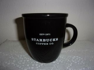 2003 Starbucks Barista Coffee Mug Cup Black 9 Oz Est.  1971 Logo