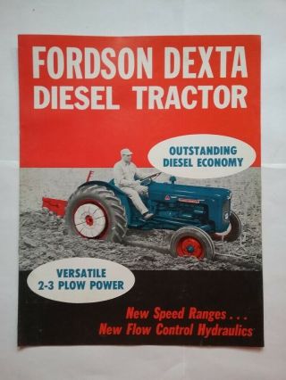 Fordson Dexta Diesel Ford Tractor Brochure Pamphlet From Bennett 