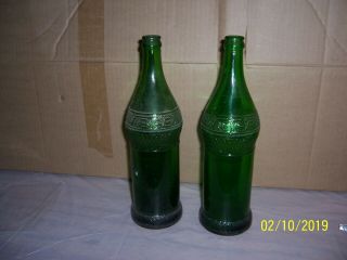 2 Vess Soda Bottles No Labels