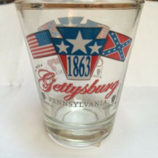 Gettysburg,  Pa.  1863 Civil War Between The States Shot Glass 25363