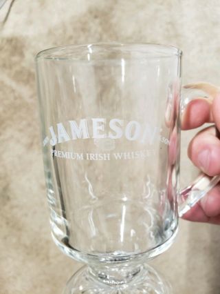 Jameson Irish Whiskey Coffee Glasses Mugs Set of 2 Rare 2