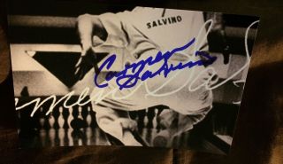 Carmen Salvino Signed 4 X 6 Photo Autographed Pba Pro Professional Bowling