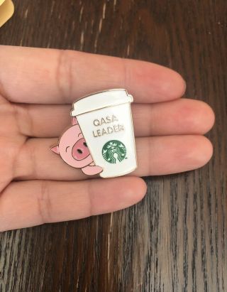 Starbucks China 2019 Chinese Year Of Pig Qasa Leader Pink Cute Pig Pin