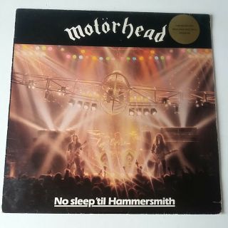 Motorhead - No Sleep Til Hammersmith - Vinyl Lp Uk Ltd Edition Gold Coloured