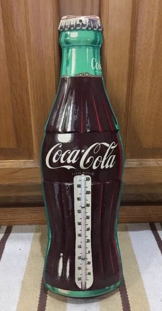 Coca Cola Advertising Thermometer Made In The Usa Robertson Coke Country Decor