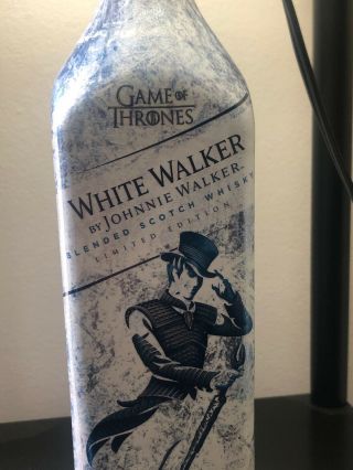 Johnnie Walker White Walker RARE GAME OF THRONES LIMITED EDITION Bottle with Top 3