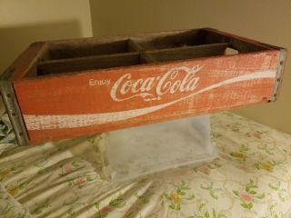 Vintage 1975 Red Coke Coca Cola Wood Case Crate 2