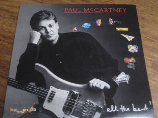 Paul Mccartney All The Best Gatefold 2 X Vinyl Lp Parlophone Pmtv1 1987 Ex/ex