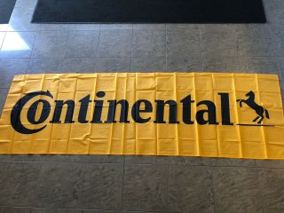 Continental Tires Banner,  9.  75 Feet X 3 Feet; And