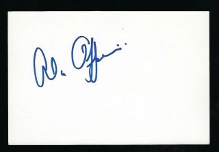 Alan Oppenheimer Signed 4 " X 6 " Card Voice Actor Skeletor He - Man