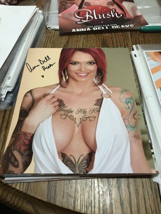 Porn Star Anna Bell Peaks Signed 8x10 Photo Autograph Proof [pick 1 Photo]