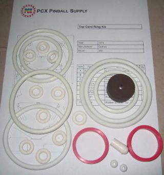 1975 Gottlieb Top Score Pinball Rubber Ring Kit