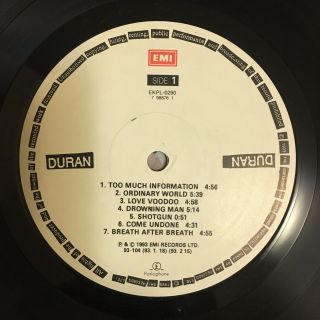 Duran Duran The Wedding Album LP 1993 Korea Orig Vinyl 5