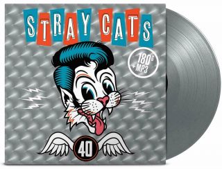 Stray Cats " 40 " Ltd Silver Coloured Vinyl Lp Record & D/l (&)