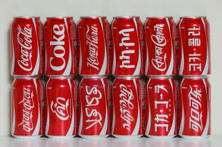 2014 Coca Cola 12 Cans Set From Brazil,  2014 Fifa World Cup / Languages