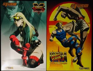 2019 Comic - Con Sdcc Street Fighter Ii Capcom Poster Set - Cammy Guile Sagat