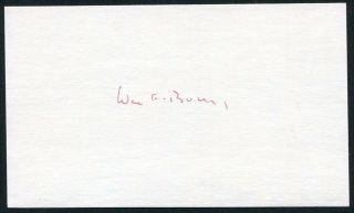 William F Buckley Jr Signed 3x5 Index Card Author National Review Firing Line