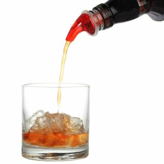 1 (1.  75 Liter) Pour Spout Measured 1 Oz Shot Bar Liquor Bottle Pourer Cork 25mm
