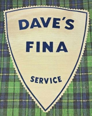 Vintage Dave’s Fina Service Gas Station Garage Patch Quebec Canada