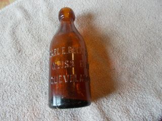 Antique Beer Bottle Carl E.  Beitz & Co.  Weiss Beer Cleveland Ohio